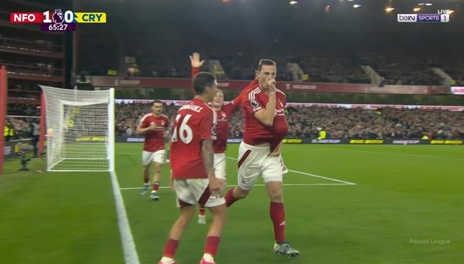 هدف فوز نوتينجهام فورست علي كريستال بالاس 1 0 الدوري الانجليزي