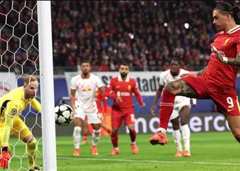 فيديو ماذا قال نونيز لزملائه في ليفربول بعد سرقة هدف محمد صلاح أمام لايبزيج