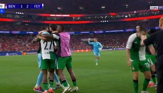 اهداف مباراة فينورد وبنفيكا 3 1 دوري ابطال اوروبا