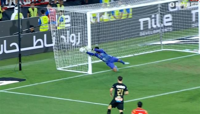 تصدي محمد الشناوي يحرم زيزو من تسجيل هدف للزمالك امام الاهلي في نهئي كأس السوبر