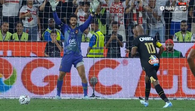 ركلة جزاء شيكابالا المهدرة امام الاهلي في نهائي السوبر المصري