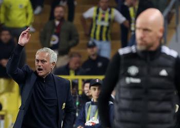 بعد حصوله على البطاقة الحمراء مورينيو يسخر من حكم مباراة مانشستر يونايتد وفناربخشة