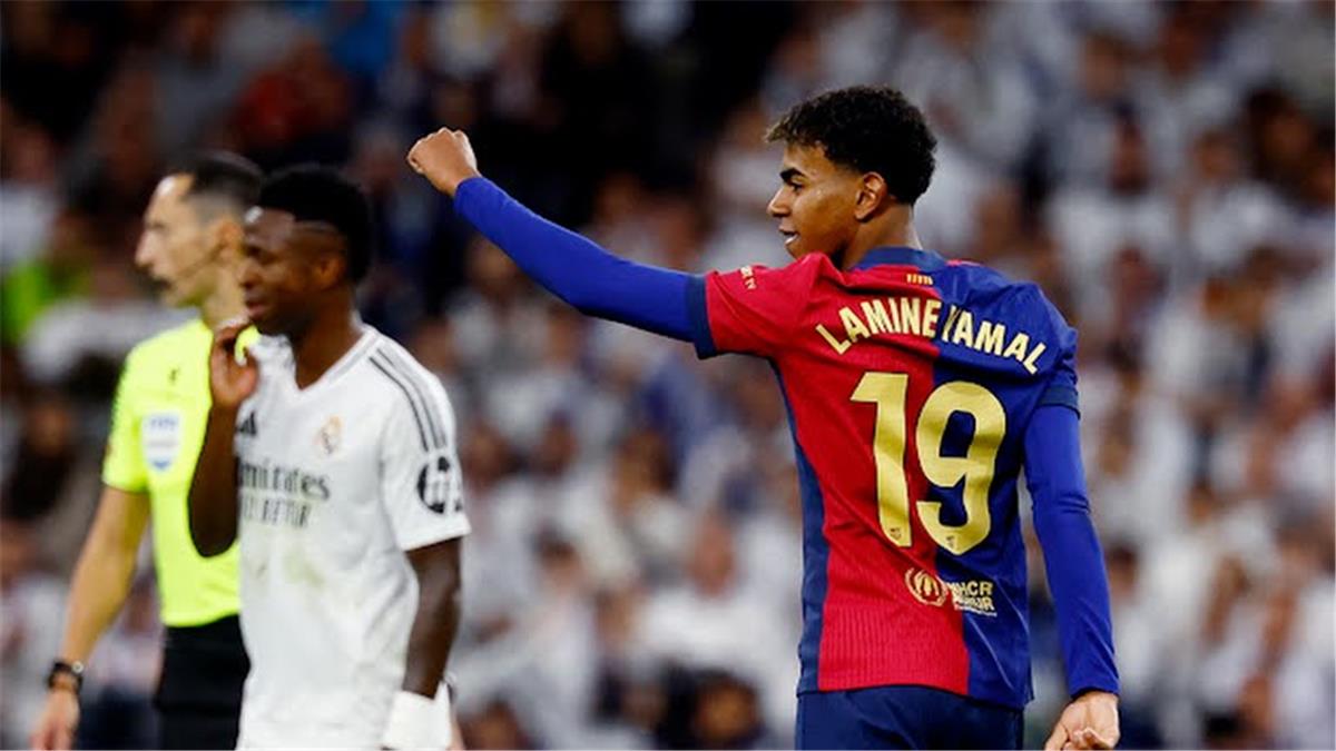 فيديو | لامين يامال يسجل هدف برشلونة الثالث أمام ريال مدريد