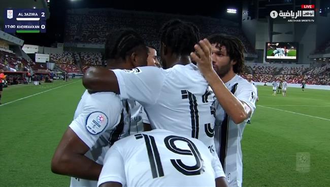 اهداف مباراة الجزيرة وخوفكان 4 2 الدوري الاماراتي