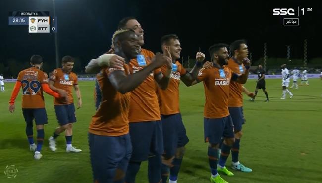 اهداف مباراة الفيحاء والاتفاق 1 1 الدوري السعودي