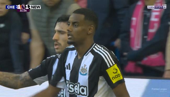 هدف اليكسندر اسحاق في مرمي تشيلسي بالدوري الانجليزي