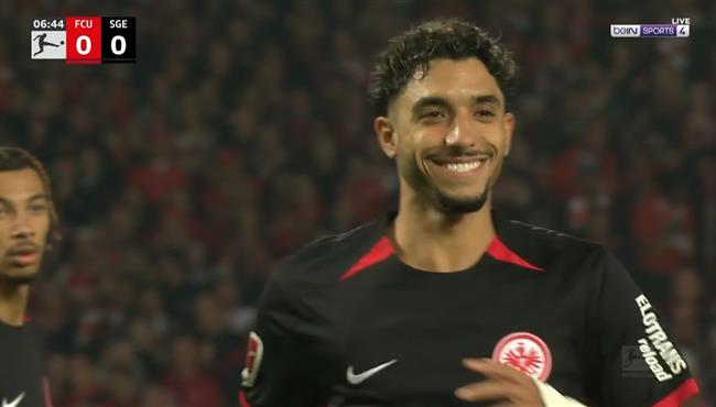 ملخص لمسات عمر مرموش في مباراة فرانكفورت ويونيون برلين بالدوري الالماني
