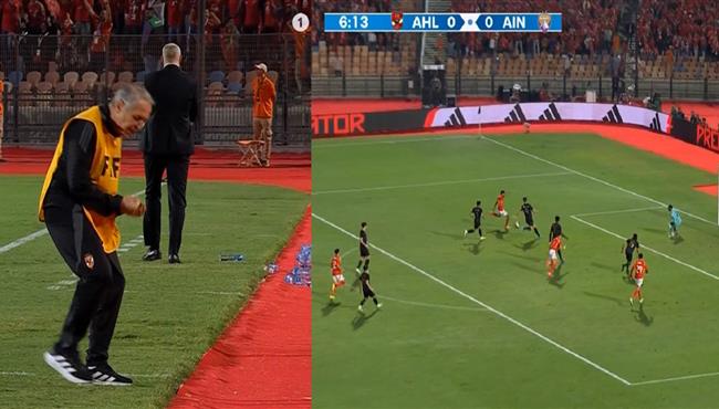 حسين الشحات يهدر فرصة هدف محقق امام العين ورد فعل كولر