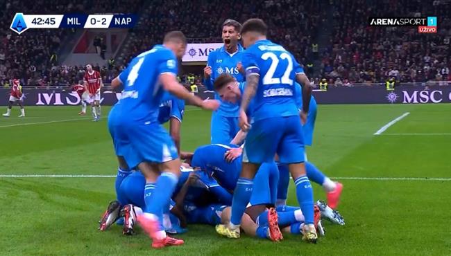 اهداف مباراة نابولي وميلان 2 0 الدوري الايطالي