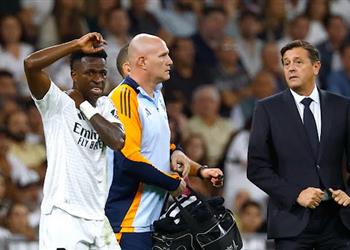 فيديو فينيسيوس يغادر مباراة ريال مدريد وفياريال مصاب ا