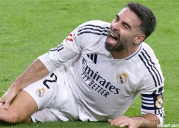 فيديو الضربات تتوالى إصابة قوية تتسبب في بكاء كارفاخال بـ مباراة ريال مدريد وفياريال