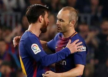 ميسي يودع إنييستا بعد إعلان اعتزاله سنفتقدك أيها الظاهرة