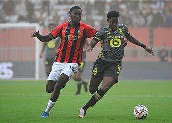 فيديو بدون محمد عبد المنعم نيس يحقق تعادل ا قاتل ا مع ليل في الدوري الفرنسي