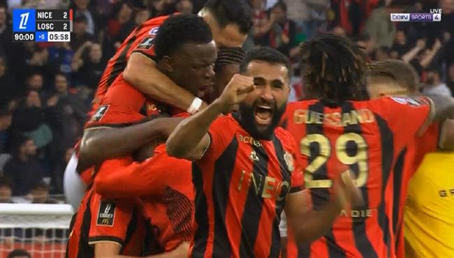 اهداف مباراة نيس وليل 2 2 الدوري الفرنسي