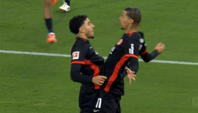 هدف فرانكفورت الاول في مرمي شتوتجارت اسيست عمر مرموش