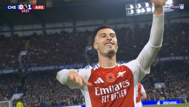 هدف جابرييل مارتينيلي في مرمي تشيلسي بالدوري الانجليزي