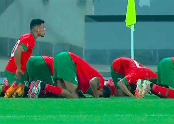 فيديو عثمان معامة يسجل هدف المغرب الثاني أمام مصر