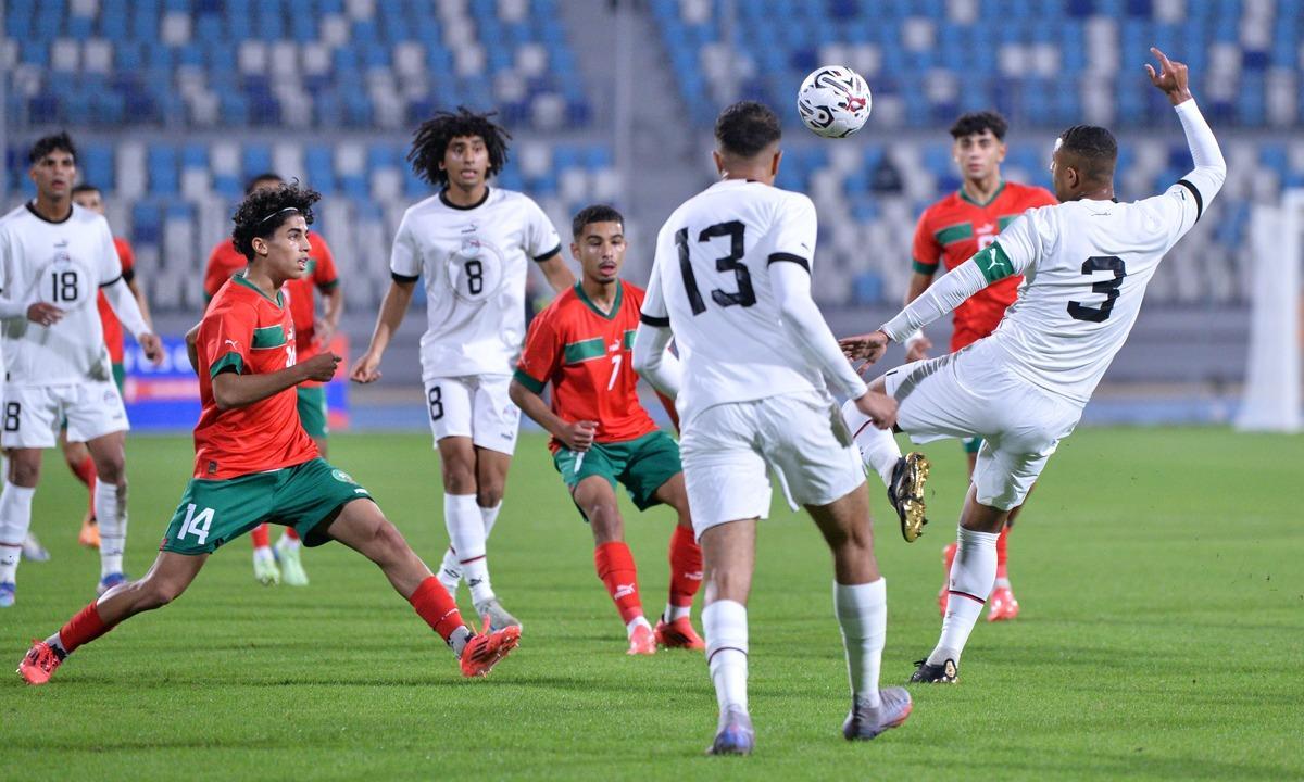 فيديو | منتخب مصر يخسر أمام المغرب بثنائية في بطولة شمال إفريقيا تحت 20 عامًا