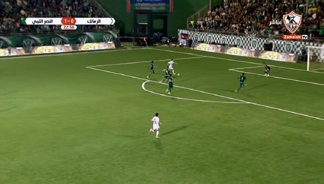 ميشالاك يهدر انفراد بعد تمريرة رائعة من شيكابالا