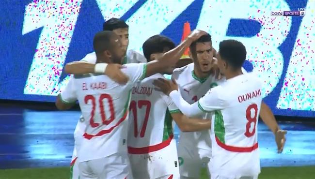 هدف تعادل المغرب مع الجابون 1 1 تصفيات كاس امم افريقيا