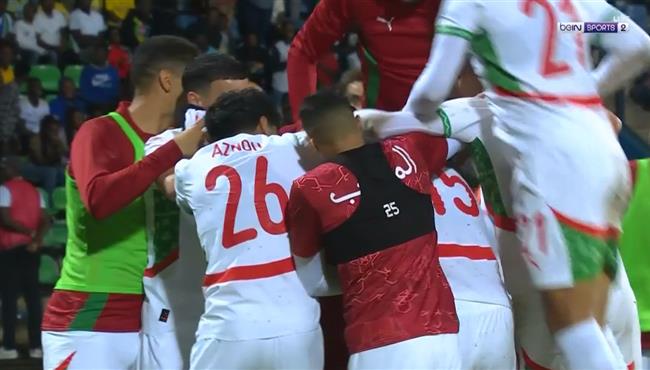 هدف المغرب الخامس في مرمي الجابون بتصفيات كاس امم افريقيا