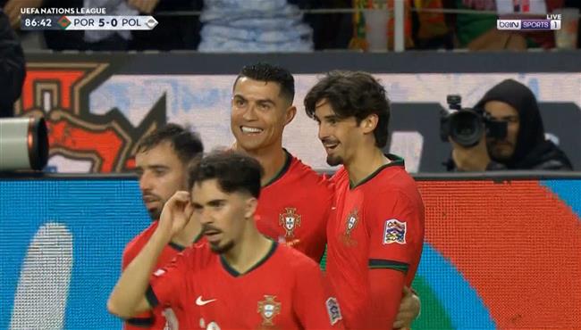 اهداف مباراة البرتغال وبولندا 5 1 دوري الامم الاوروبية