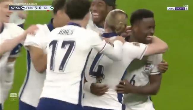 هدف انجلترا الثالث في مرمي ايرلندا بدوري الامم الاوروبية
