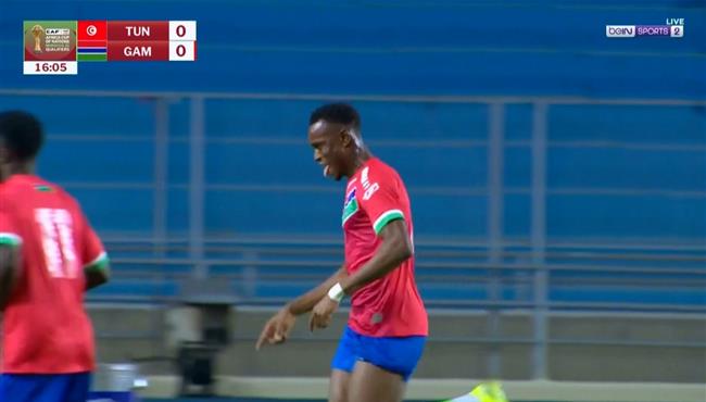 هدف جامبيا الاول في مرمي تونس بتصفيات كاس امم افريقيا