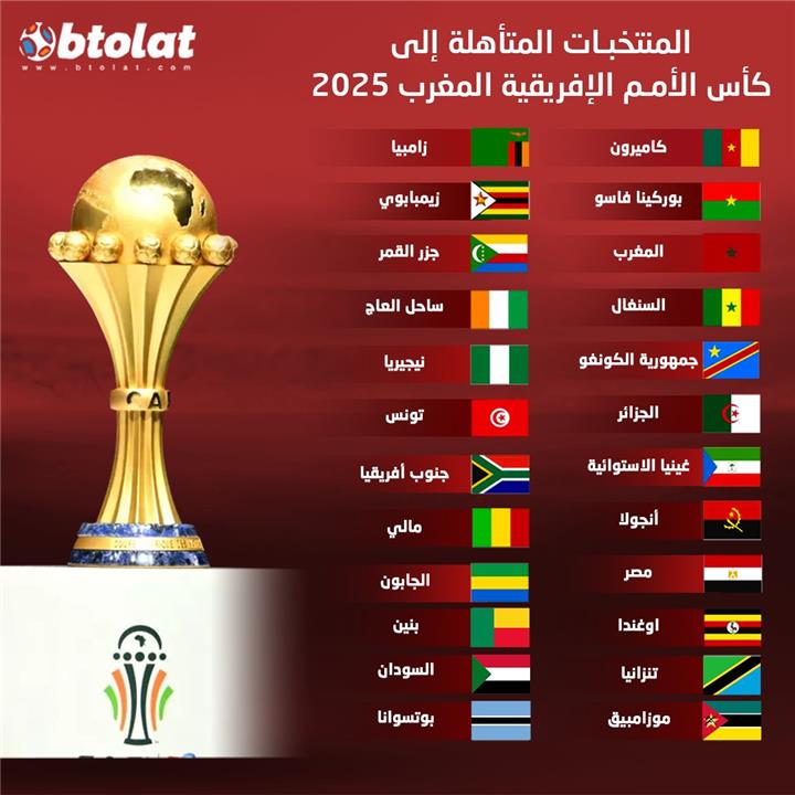 المنتخبات المتأهلة لـ كأس أمم إفريقيا