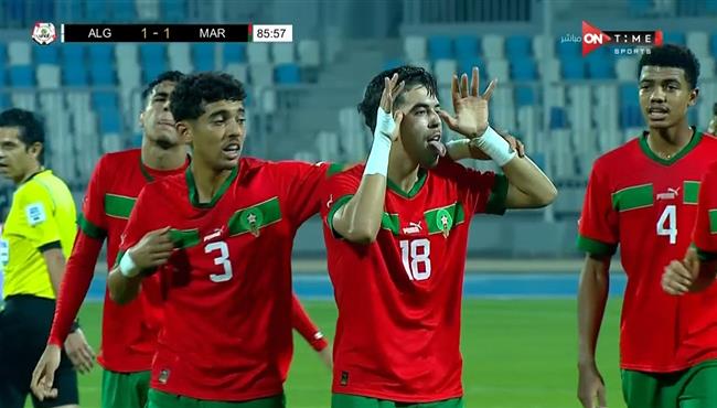 هدف تعادل المغرب القاتل مع الجزائر (1-1) كأس شمال افريقيا تحت 20 عام