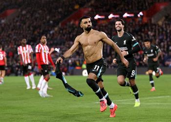 محمد صلاح بعد فوز ليفربول على ساوثهامبتون الدور الآن على مانشستر سيتي