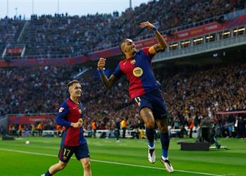 ترتيب هدافي الدوري الإسباني بعد هدف رافينها وثنائية أولمو في مباراة برشلونة وإسبانيول