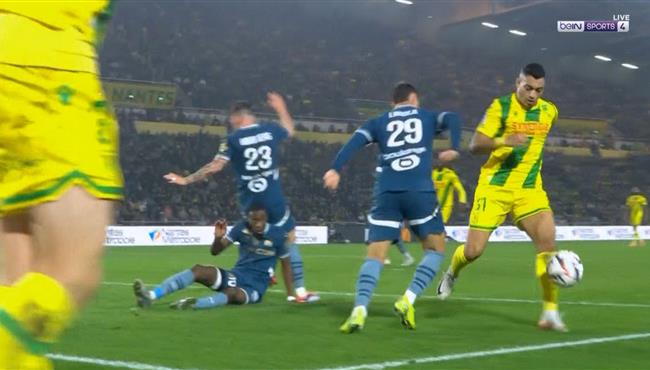 مصطفي محمد يهدر هدف محقق لنانت امام مارسيليا