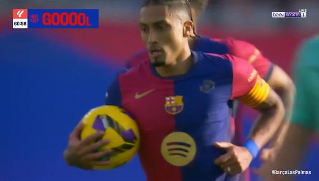 هدف رافينيا في مرمي لاس بالماس بالدوري الاسباني