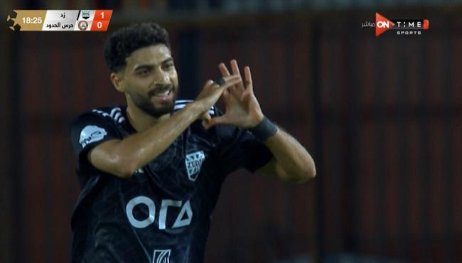 هدف عبد الرحمن البانوبي في مرمي حرس الحدود بالدوري المصري