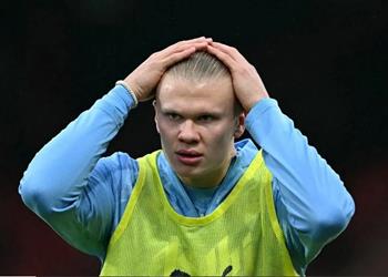 هالاند يثير القلق في تدريبات مانشستر سيتي قبل مباراة سبورتينج لشبونة