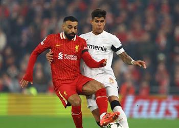 تقييم محمد صلاح في مباراة ليفربول وباير ليفركوزن بـ دوري أبطال أوروبا