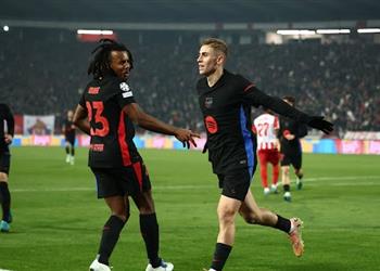 صارت خمسة فيديو فيرمين لوبيز يسجل هدف برشلونة الخامس أمام النجم الأحمر