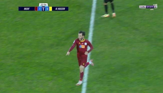 هدف ناساف كارشي الرائع في مرمي الحسين اريد بدوري ابطال اسيا