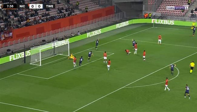 اهداف مباراة نيس وتفينتي 2 2 الدوري الاوروبي