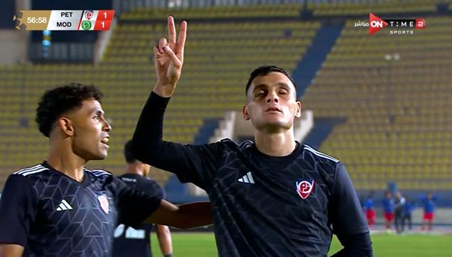 هدف بدر موسي الرائع في مباراة بتروجيت ومودرن سبورت بالدوري المصري