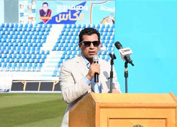 صور وزير الشباب والرياضة يشهد افتتاح أعمال تطوير ستاد غزل المحلة