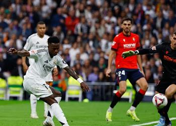 فيديو في ليلة إصابة ثلاثي الملكي فينيسيوس يقود ريال مدريد للفوز على أوساسونا بـ الدوري الإسباني
