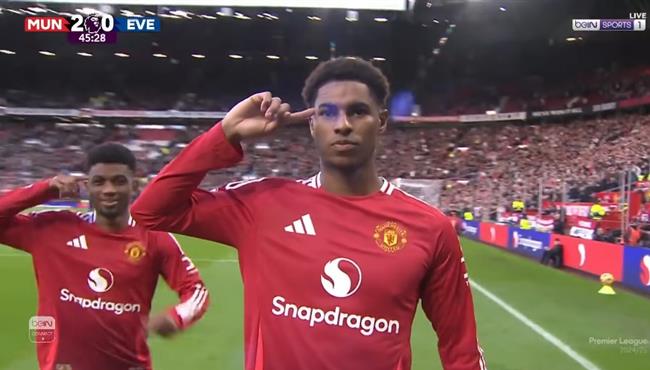 هدف راشفورد الثاني في مرمي ايفرتون بالدوري الانجليزي