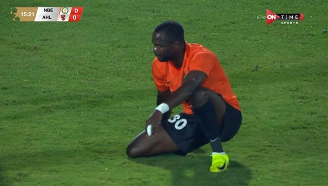 ياو انور كاد ان يسجل هدف اول للبنك الاهلي امام الاهلي في الدوري المصري