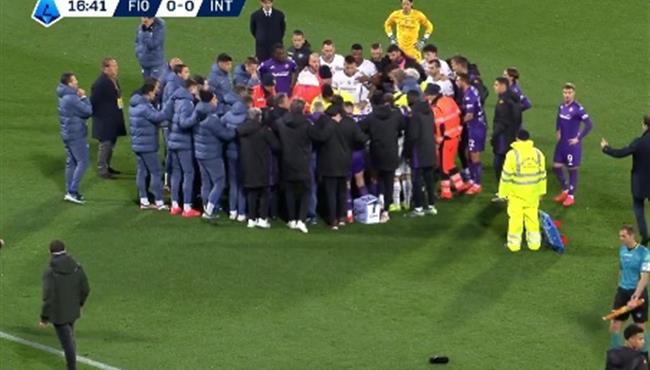 سقوط خطير لـ إدواردو بوفي في مباراة انتر ميلان وفيورنتينا بالدوري الايطالي