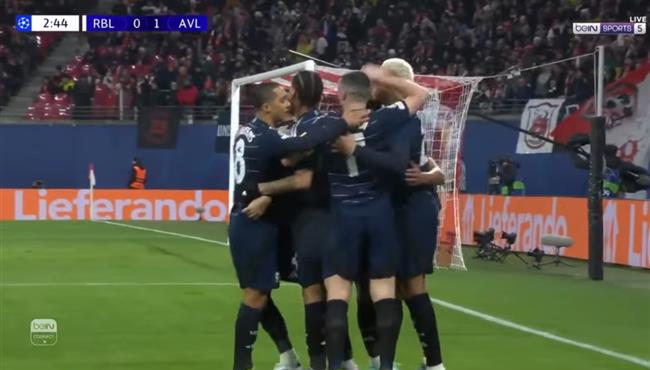 هدف استون فيلا الاول في مرمي لايبزيج بدوري ابطال اوروبا