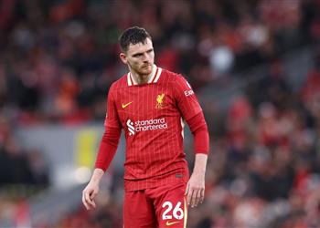 رغم طرده أمام فولهام ليفربول يعلن مشاركة روبرتسون في مباراة توتنهام