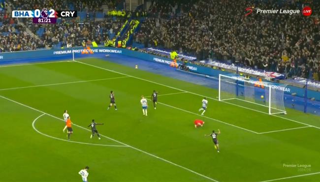 اهداف مباراة برايتون وكريستال بالاس 1 3 الدوري الانجليزي