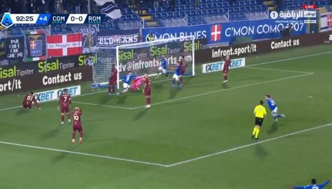 اهداف مباراة روما وكومو 0 2 الدوري الايطالي